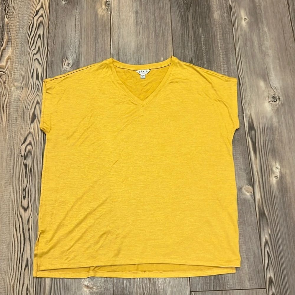 Orvis V-Neck Tunic Knit top